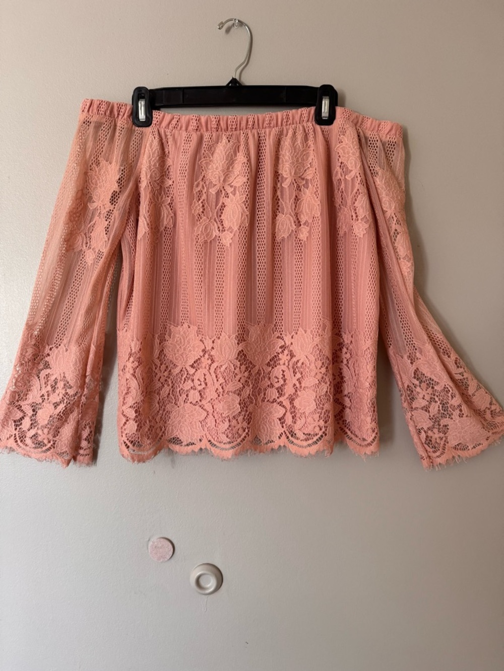 Arizona Jean Company Dusty Rose lace top